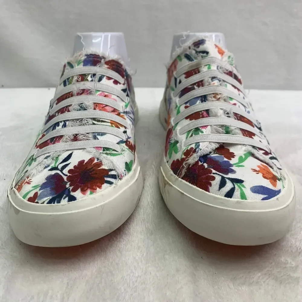 NWOT Blowfish Malibu Mandi Floral Print Canvas Sneakers Slip On Shoes Casual